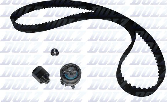 Ремень ГРМ с роликами (комплект) Dolz для SEAT Arosa I 2000-2004. Артикул SKD033