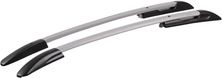 Рейлинги АПС (без паза) для Hyundai Solaris хэтчбек 2011-2017 Серые. Артикул 0262-БП-11