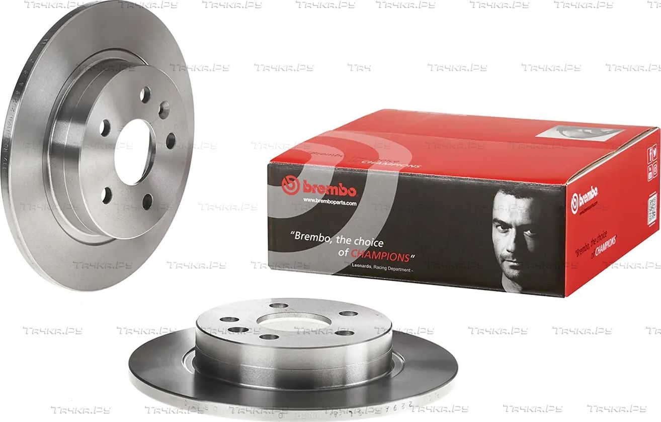 Тормозной диск Brembo задний для Chevrolet Aveo II 2013-2015. Артикул 08.B357.10