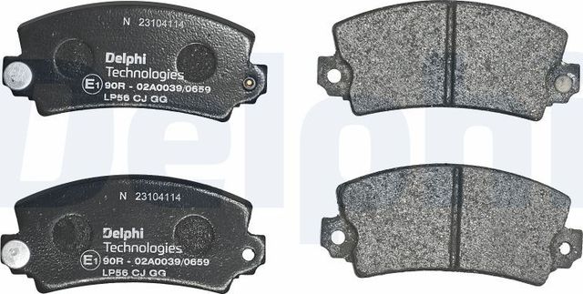 Тормозные колодки Delphi (Low-Metallic) передние для Alpine A310 1976-1983. Артикул LP56