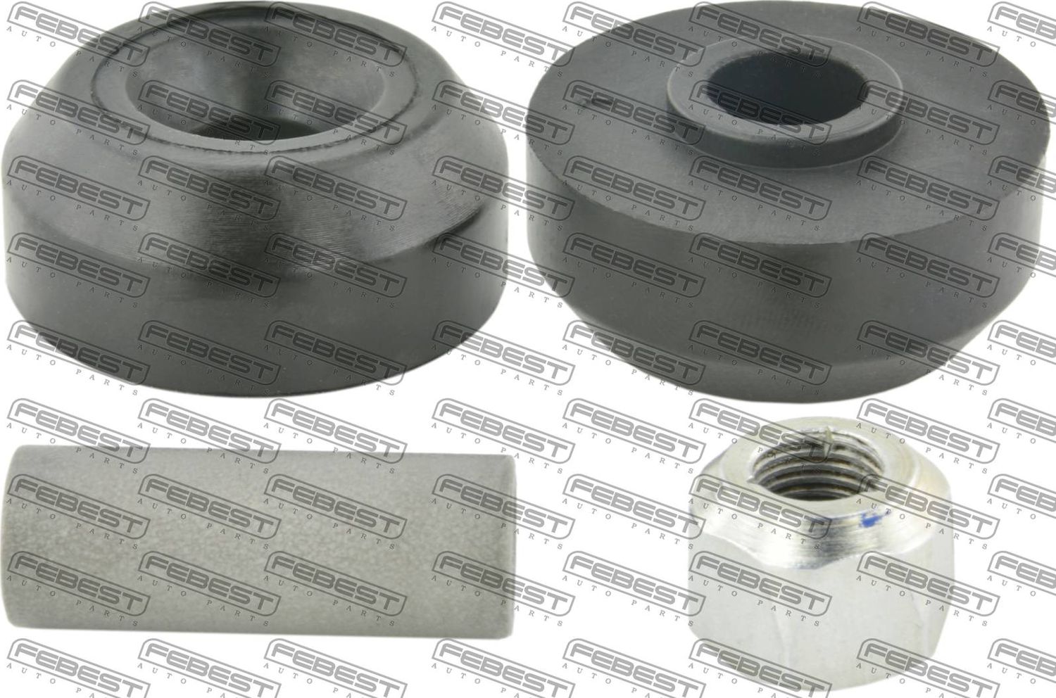 Втулка заднего амортизатора комплект Febest. Артикул NSB-G15RAR-KIT