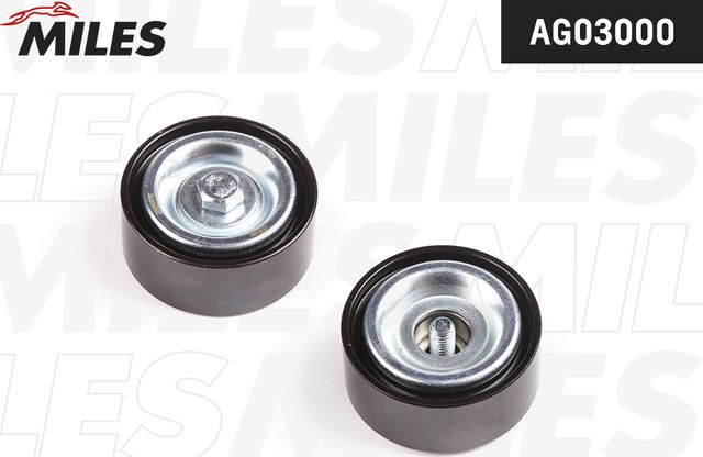 Направляющий (ведущий) ролик приводного поликлинового ремня Miles для Dacia Duster I 2010-2018. Артикул AG03000