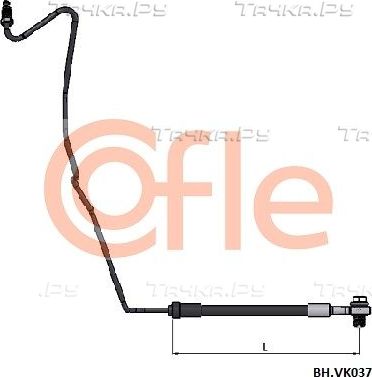 Тормозной шланг Cofle задний правый для Volkswagen Polo IV 2001-2012. Артикул 92.BH.VK037