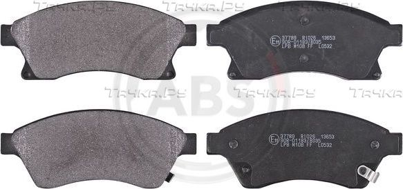 Тормозные колодки ABS передние для Chevrolet Cobalt II 2013-2026. Артикул 37789