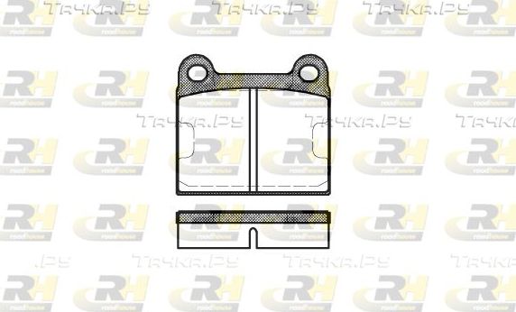 Тормозные колодки RoadHouse передние для Porsche 911 II (911, 930) 1982-1983. Артикул 2006.60