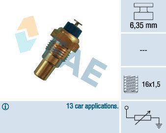 Датчик температуры охлаждающей жидкости FAE. Артикул 32210