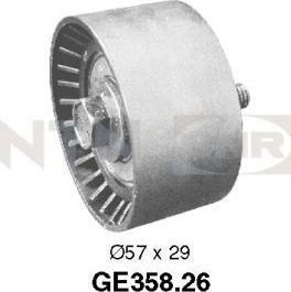 Направляющий (ведущий) ролик ремня ГРМ NTN / SNR. Артикул GE358.26