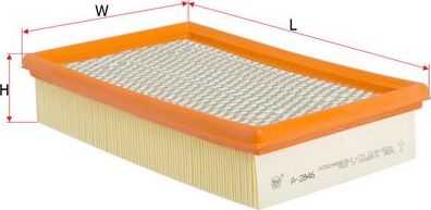Воздушный фильтр Sakura. Артикул A-2846