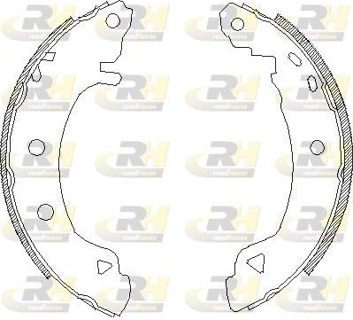 Тормозные колодки RoadHouse задние для Fiat Marea 1996-2002. Артикул 4182.04