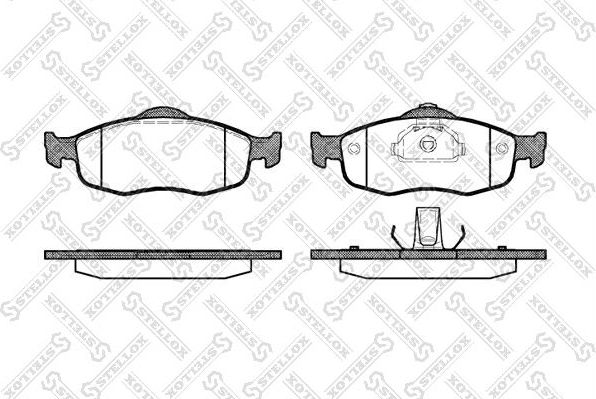 Тормозные колодки Stellox передние для Ford Scorpio II 1994-1998. Артикул 443 000-SX