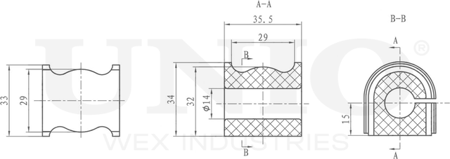 Втулка стабилизатора (Unio). Артикул RMP-10102
