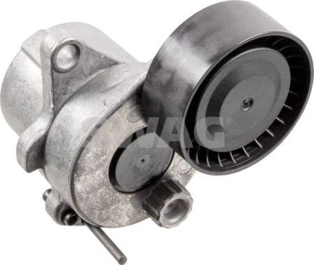 Натяжной ролик (натяжитель) приводного клинового зубчатого ремня SWAG (алюминий). Артикул 10 93 8468