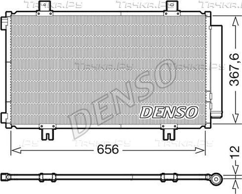 Радиатор кондиционера (конденсатор) Denso для Suzuki SX4 II (S-Cross) 2013-2026. Артикул DCN47009