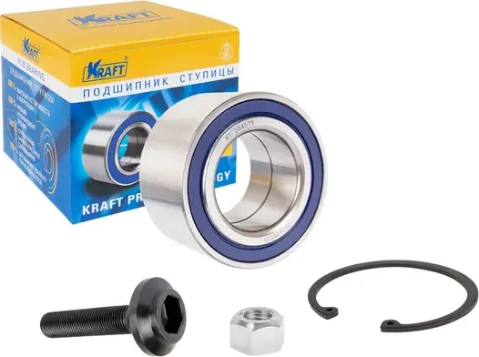 Подшипник ступицы переднего колеса, комплект VW Transporter IV (90-03) (Kraft). Артикул KT204575