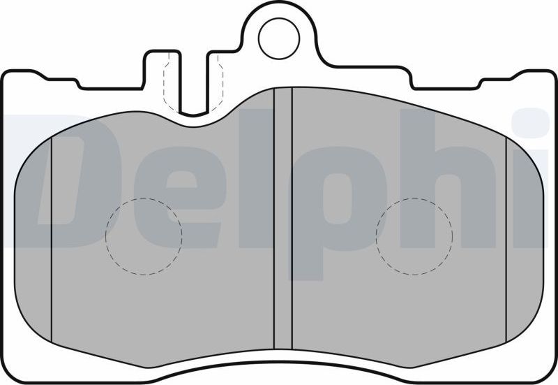Тормозные колодки Delphi (Low-Metallic). Артикул LP1689