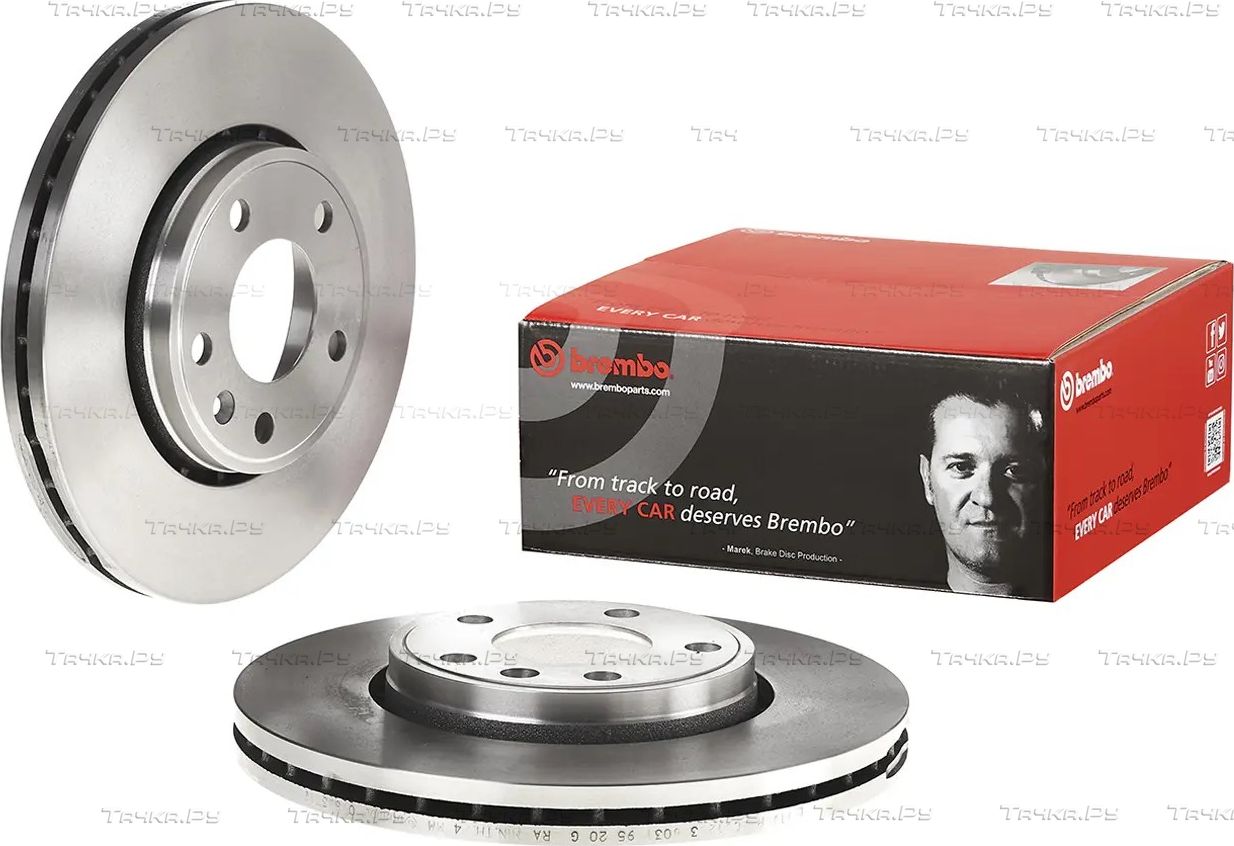 Тормозной диск Brembo передний для Opel Vivaro A 2001-2014. Артикул 09.8937.10