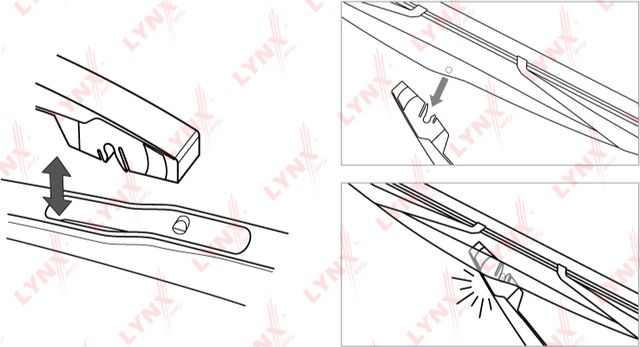 Щетка стеклоочистителя (дворник) LYNXauto задняя для Chrysler Grand Voyager V 2007-2026. Артикул LR40B