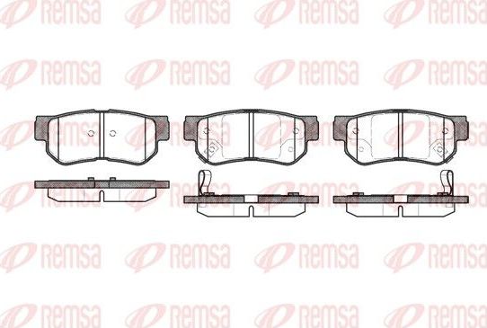 Тормозные колодки Remsa. Артикул 0746.02