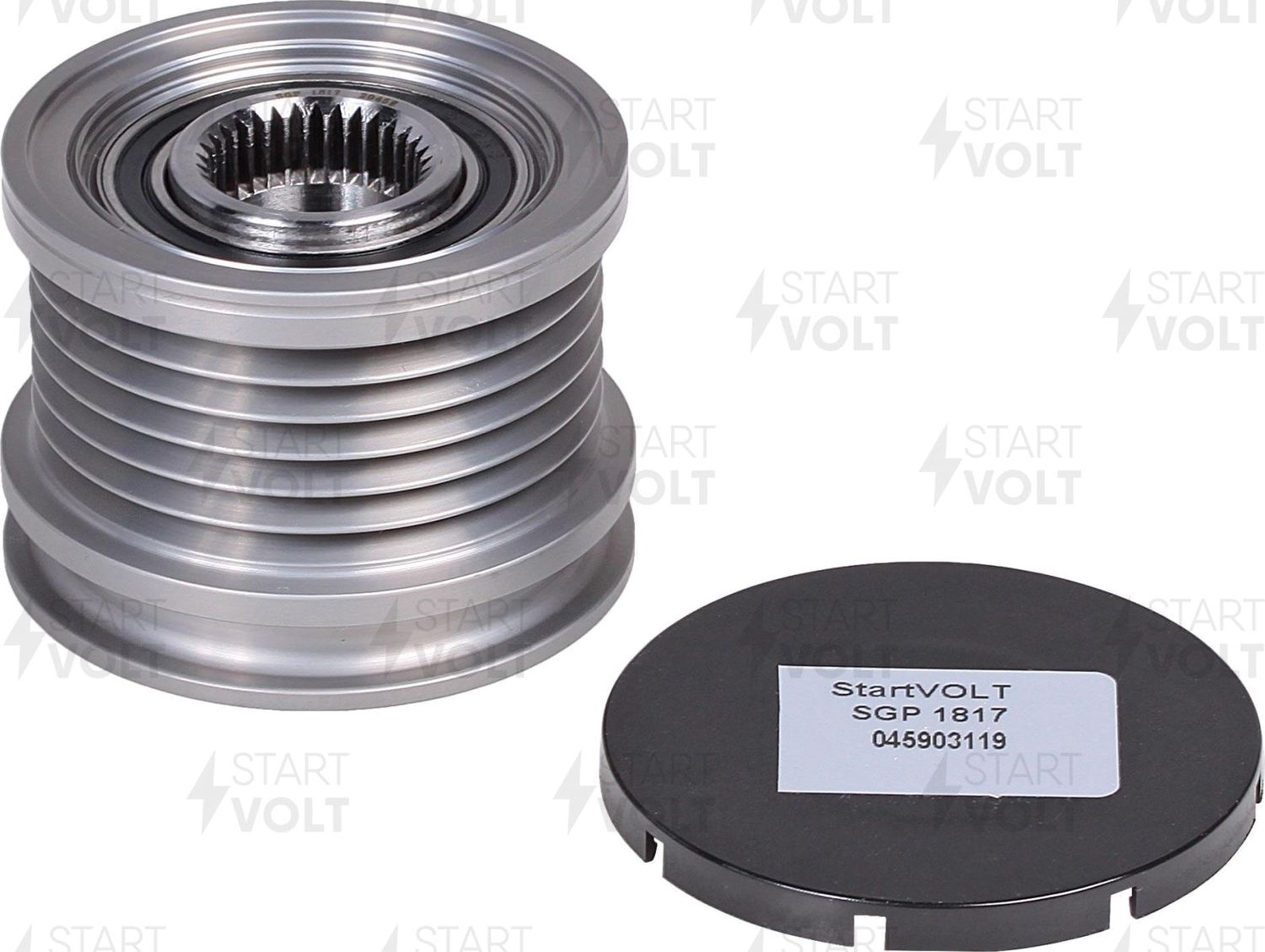 Муфта генератора обгонная StartVOLT для Audi A4 allroad V (B9) 2016-2026. Артикул SGP 1817