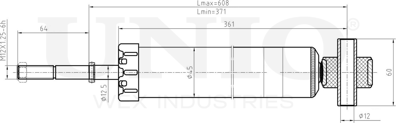 Амортизатор подвески (Unio). Артикул SAB-10586