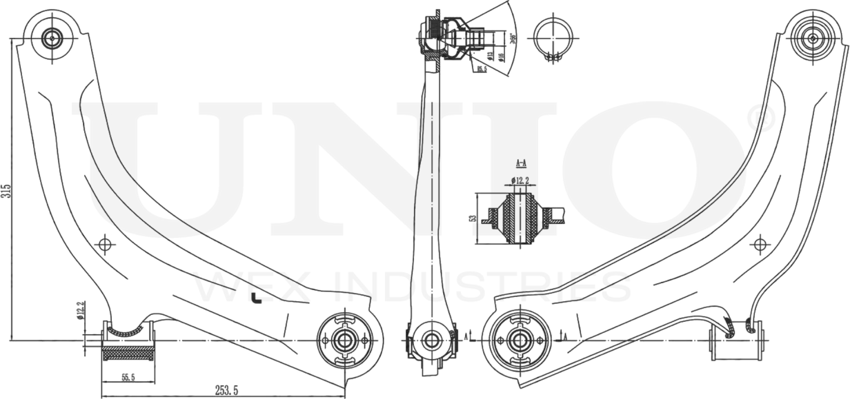 Рычаг подвески (Unio). Артикул SSP-40109