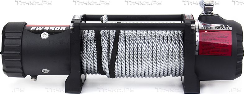 Лебёдка электрическая 12V T-MAX EW9500 MuscleLift 9500lbs 4310 кг (Стальной трос). Артикул W1853