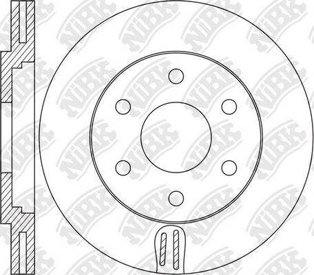Тормозной диск NiBK. Артикул RN1615