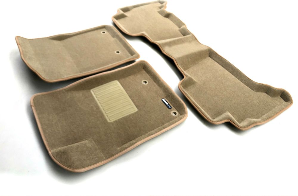 Коврики текстильные Euromat 3D Business (с крепежом) для салона Lexus GX460 2014-2026 Бежевые. Артикул EMC3D-005119T