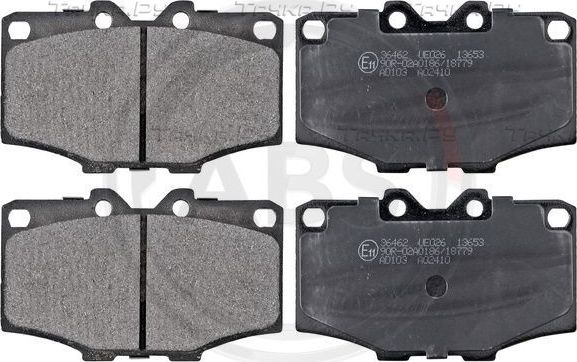 Тормозные колодки ABS передние для Toyota 4Runner I 1987-1989. Артикул 36462