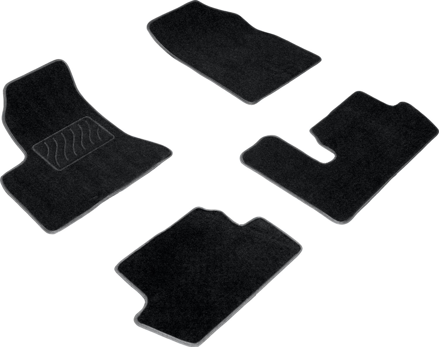 Коврики текстильные Seintex на нескользящей основе для салона Citroen C4 Picasso I 2007-2013. Артикул 82358