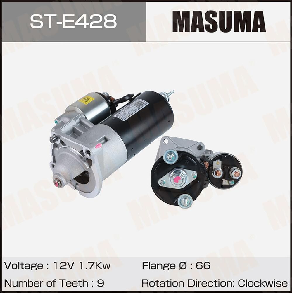 Стартер MASUMA, VOLVO (12V/1.7KW). Артикул STE428