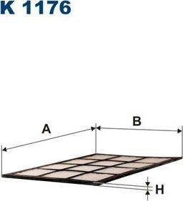 Салонный фильтр Filtron. Артикул K 1176