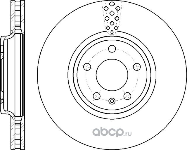 Диск тормозной (G-Brake). Артикул GR20724