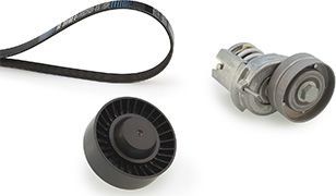 Приводной ремень поликлиновой с роликами (комплект) Gates Micro-V® Kit для Volkswagen Golf Plus I 2009-2013. Артикул K096PK1693