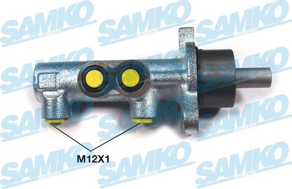 Тормозной цилиндр главный Samko (Чугун). Артикул P30122