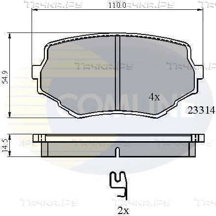 Тормозные колодки Comline Comline. Артикул CBP3475