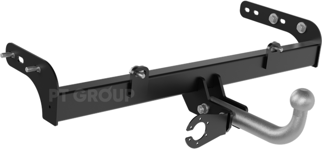 Фаркоп PT Group с крашеной балкой и оцинкованным крюком для Datsun on-Do 2014-2026. Артикул LKS-11-991522.33Black