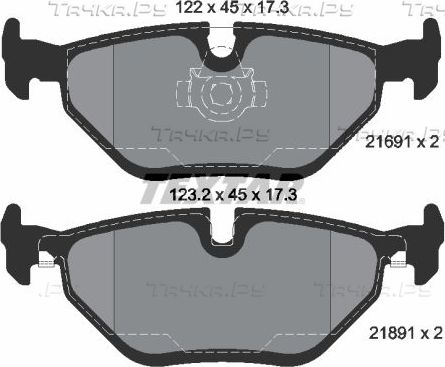 Тормозные колодки Textar Q+. Артикул 2169103
