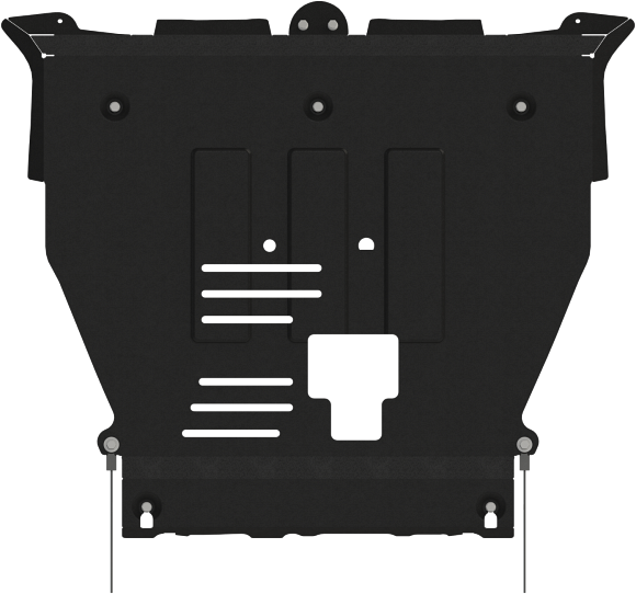 Защита Шериф (2 мм) для картера и КПП Hyundai Staria 2022-2026. Артикул 10.5093