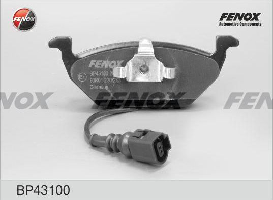 Тормозные колодки Fenox. Артикул BP43100