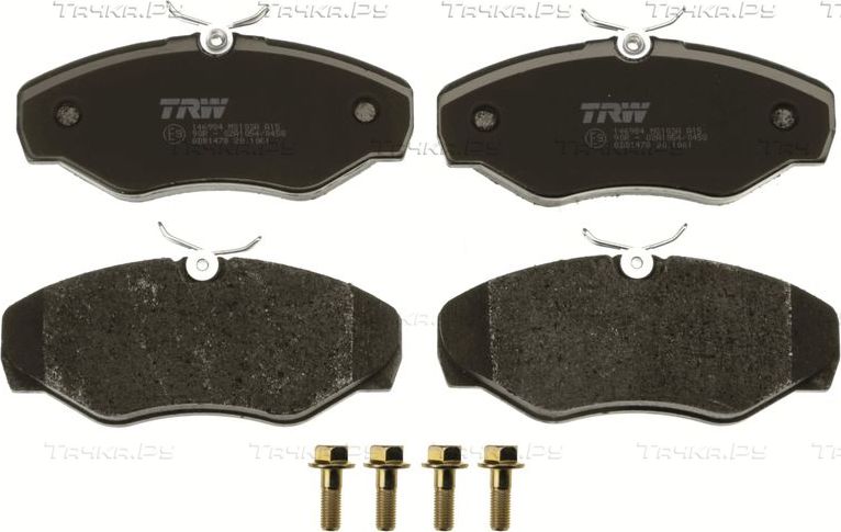 Тормозные колодки TRW COTEC передние для Nissan Primastar I 2001-2014. Артикул GDB1478