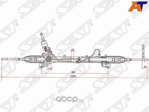 РЕЙКА РУЛЕВАЯ FORD FOCUS II 05-08FOCUS III 11- С (SAT). Артикул ST1768115