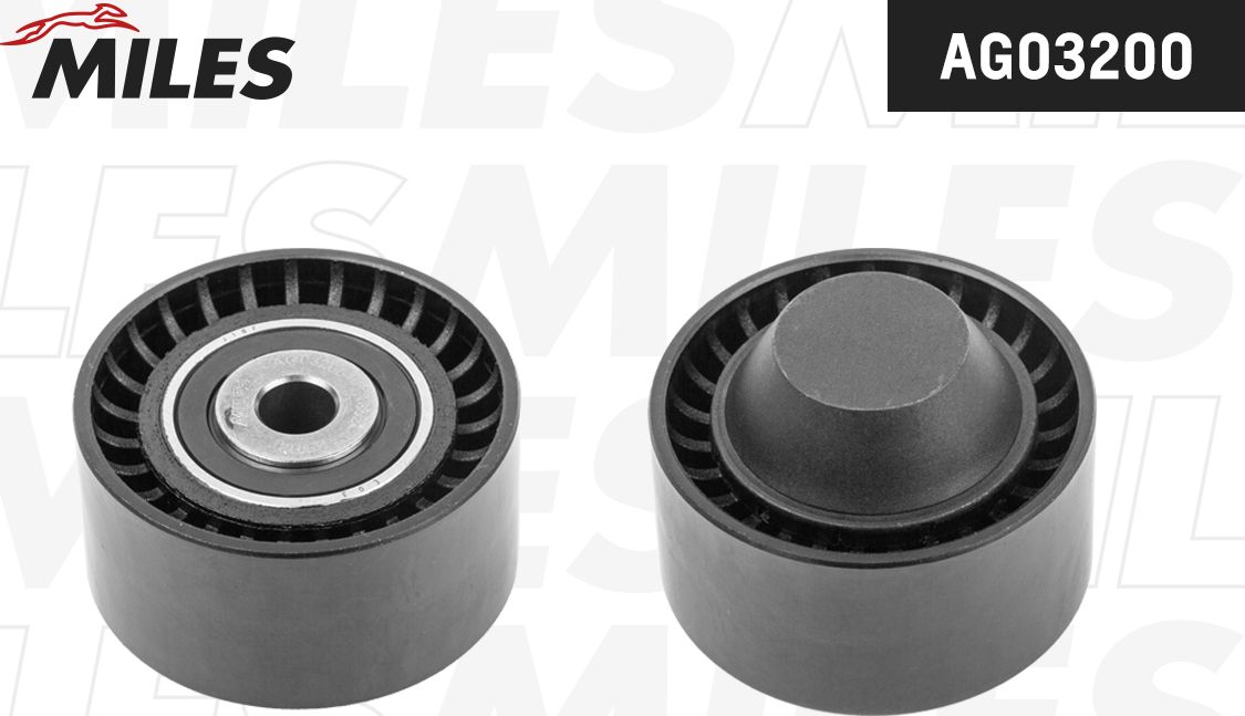 Направляющий (ведущий) ролик приводного поликлинового ремня Miles. Артикул AG03200