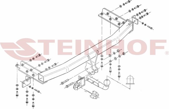 Фаркоп Steinhof для Nissan X-Trail T30 2001-2007. Артикул N-100