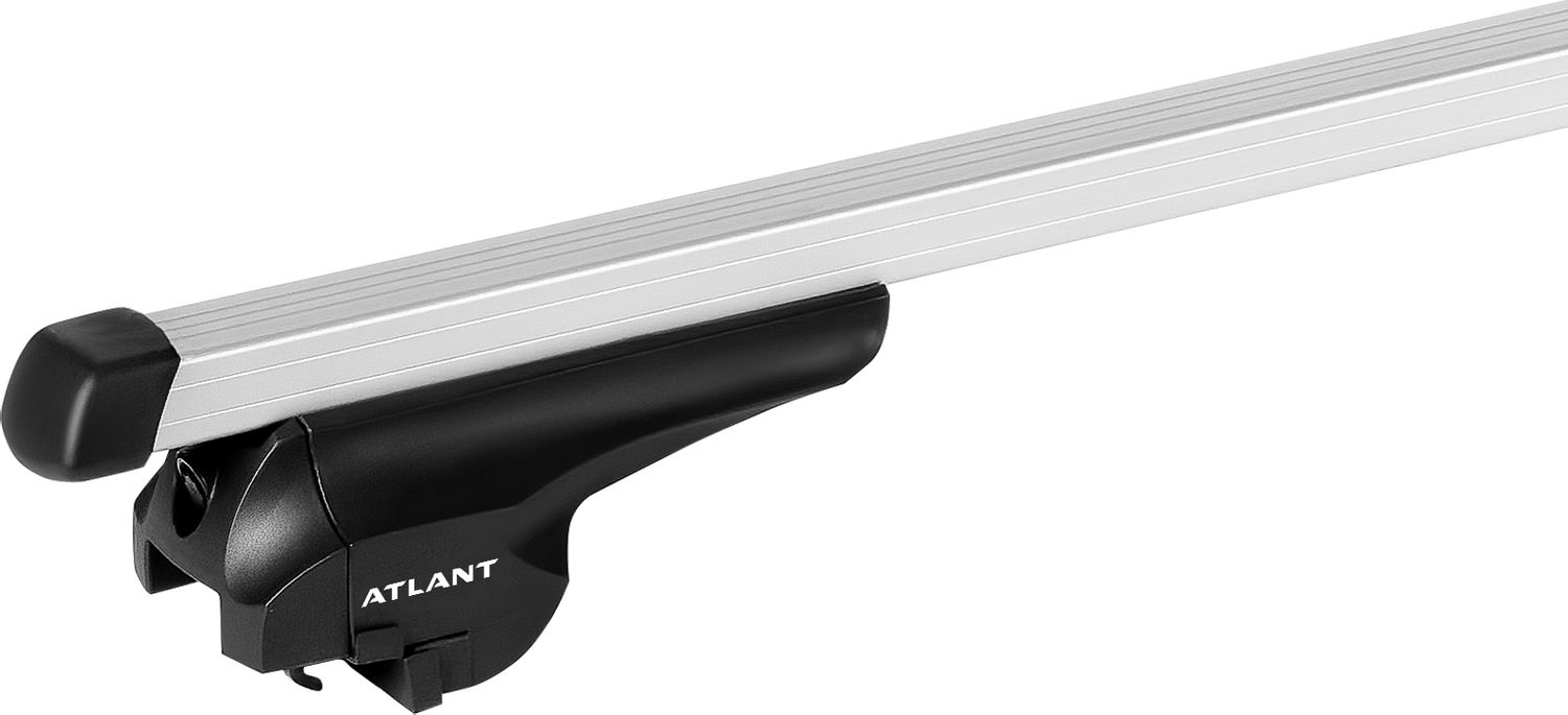 Багажник на интегрированные рейлинги Атлант (тип F) для Geely Monjaro 2021-2026 (Прямоугольные дуги). Артикул 7008-8725