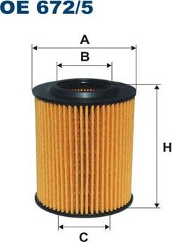 Масляный фильтр Filtron для BMW 1 III (F40) 2011-2026. Артикул OE 672/5