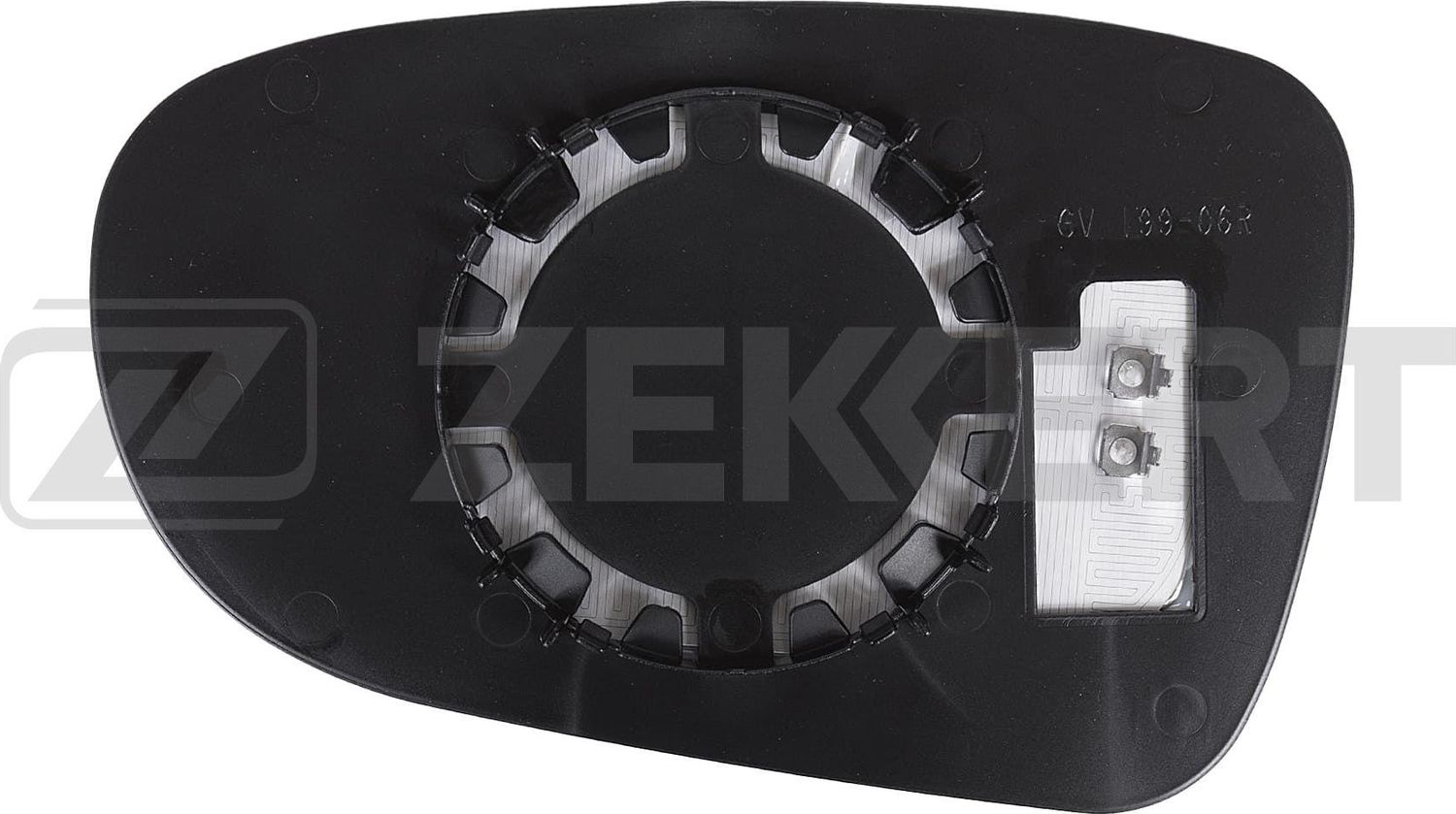 Зеркальное стекло бокового зеркала Zekkert. Артикул SP-1199