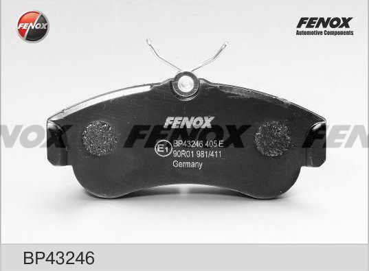 Тормозные колодки Fenox передние для Nissan Almera Tino I 2000-2006. Артикул BP43246