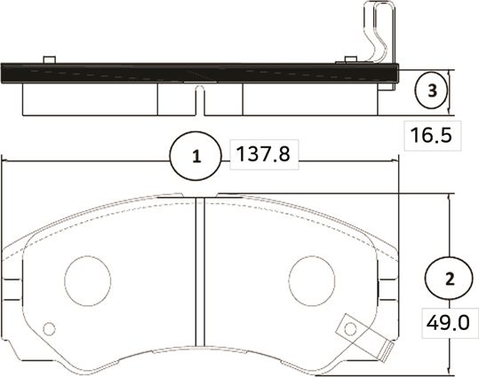 Тормозные колодки CTR. Артикул GK0403