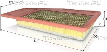 Воздушный фильтр  Tecneco Filters для Opel Insignia II 2017-2026. Артикул AR1692PMS